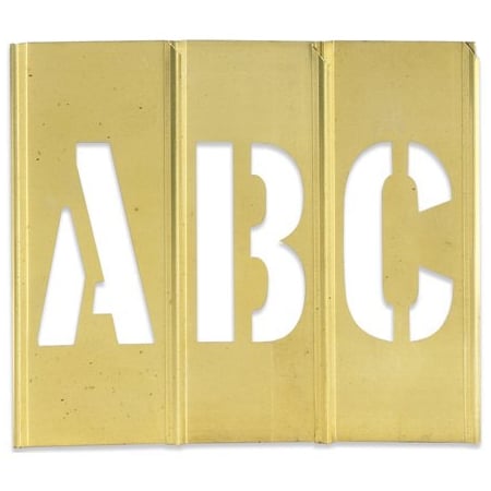 Bsc Preferred 3'' Letter/Number Brass Stencils BUY00039156